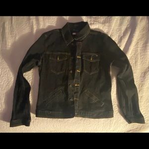 Vintage women’s Tommy Hilfiger black jeans jacket
